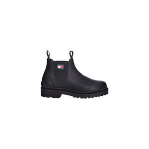 Tommy Hilfiger Jeans Black Leather Chelsea Men's Boots